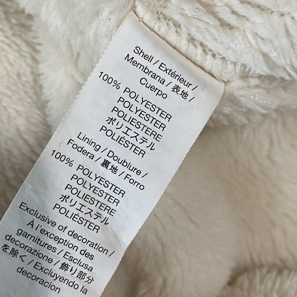 Gap Baby 3-6 mths Light Heather Grey Sherpa Lined Fleece Bundler-3-6 mths - Picture 12 of 13